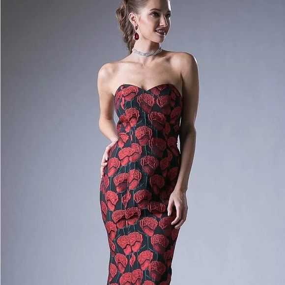 Cinderella Dresses & Skirts - Cinderella Divine printed strapless Evening gown SZ S